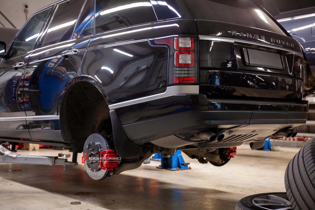 CARBON CERAMIC BIG BRAKE KIT for LAND ROVER RANGE ROVER L405 2012 - 2017

Forza Performance Group offers various types of big brake kits, all types of aftermarket brake calipers, as well as genuine original brands of all types, such as AP Racing, Brembo, Akebono, AMG, M Performance, Audi, Porsche, Lamborghini, Toyota TRD, etc.

Material: Carbon Ceramic

Current set includes:

2x 10 Pot Front Brake Calipers
2x 1 pot Rear Brake Calipers
2x Front Brake Discs 420 mm
2x Rear Brake Discs 396 mm
2x Brake Caliper A