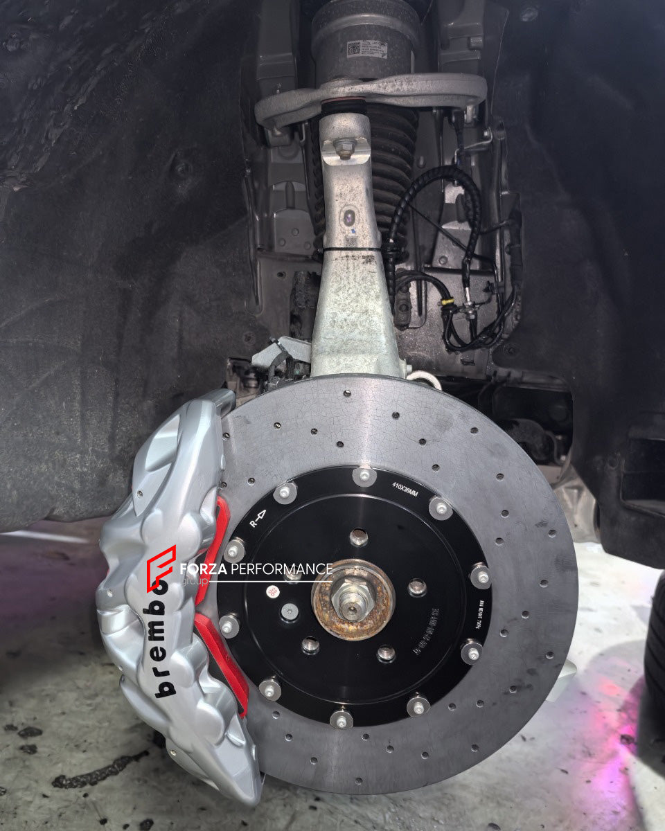 CARBON CERAMIC BIG BRAKE KIT for LAND ROVER RANGE ROVER L460 2020+

Forza Performance Group offers various types of big brake kits, all types of aftermarket brake calipers, as well as genuine original brands of all types, such as AP Racing, Brembo, Akebono, AMG, M Performance, Audi, Porsche, Lamborghini, Toyota TRD, etc.

Material: Carbon Ceramic

Current set includes:

2x Authentic Brembo BM8 8 Pot Front Brake Calipers
2x Authentic Brembo BM4 4 pot Rear Brake Calipers
2x Authentic Brembo Electronic Parking