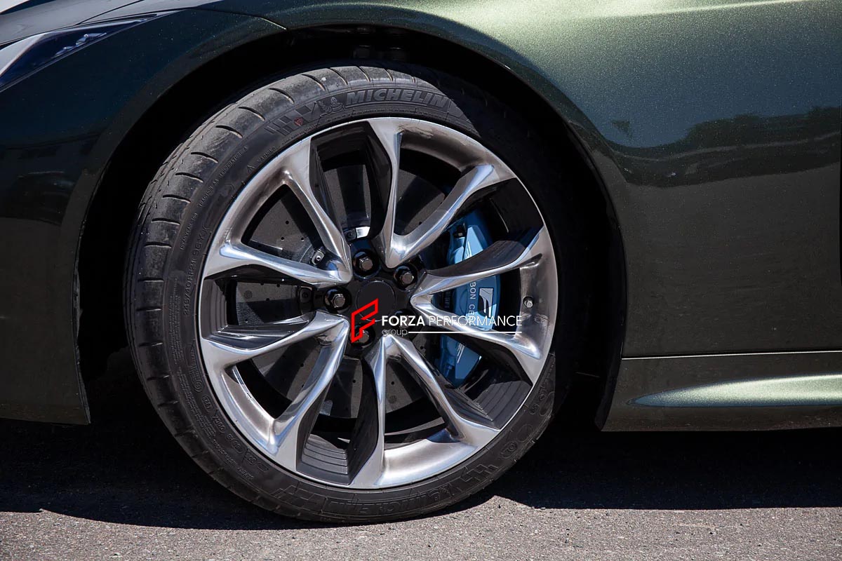 CARBON CERAMIC BIG BRAKE KIT for LEXUS LC500 2017+

Forza Performance Group offers various types of big brake kits, all types of aftermarket brake calipers, as well as genuine original brands of all types, such as AP Racing, Brembo, Akebono, AMG, M Performance, Audi, Porsche, Lamborghini, Toyota TRD, etc.

Material: Carbon Ceramic

Current set includes:

2x Authentic Brembo 6 pot Front Brake Calipers
2x Authentic Brembo 4 pot Rear Brake Calipers
2x Authentic Akebono Electronic Parking Brakes
2x Front Brake 