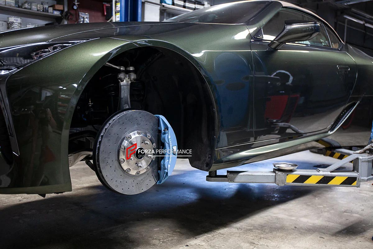 CARBON CERAMIC BIG BRAKE KIT for LEXUS LC500 2017+

Forza Performance Group offers various types of big brake kits, all types of aftermarket brake calipers, as well as genuine original brands of all types, such as AP Racing, Brembo, Akebono, AMG, M Performance, Audi, Porsche, Lamborghini, Toyota TRD, etc.

Material: Carbon Ceramic

Current set includes:

2x Authentic Brembo 6 pot Front Brake Calipers
2x Authentic Brembo 4 pot Rear Brake Calipers
2x Authentic Akebono Electronic Parking Brakes
2x Front Brake 