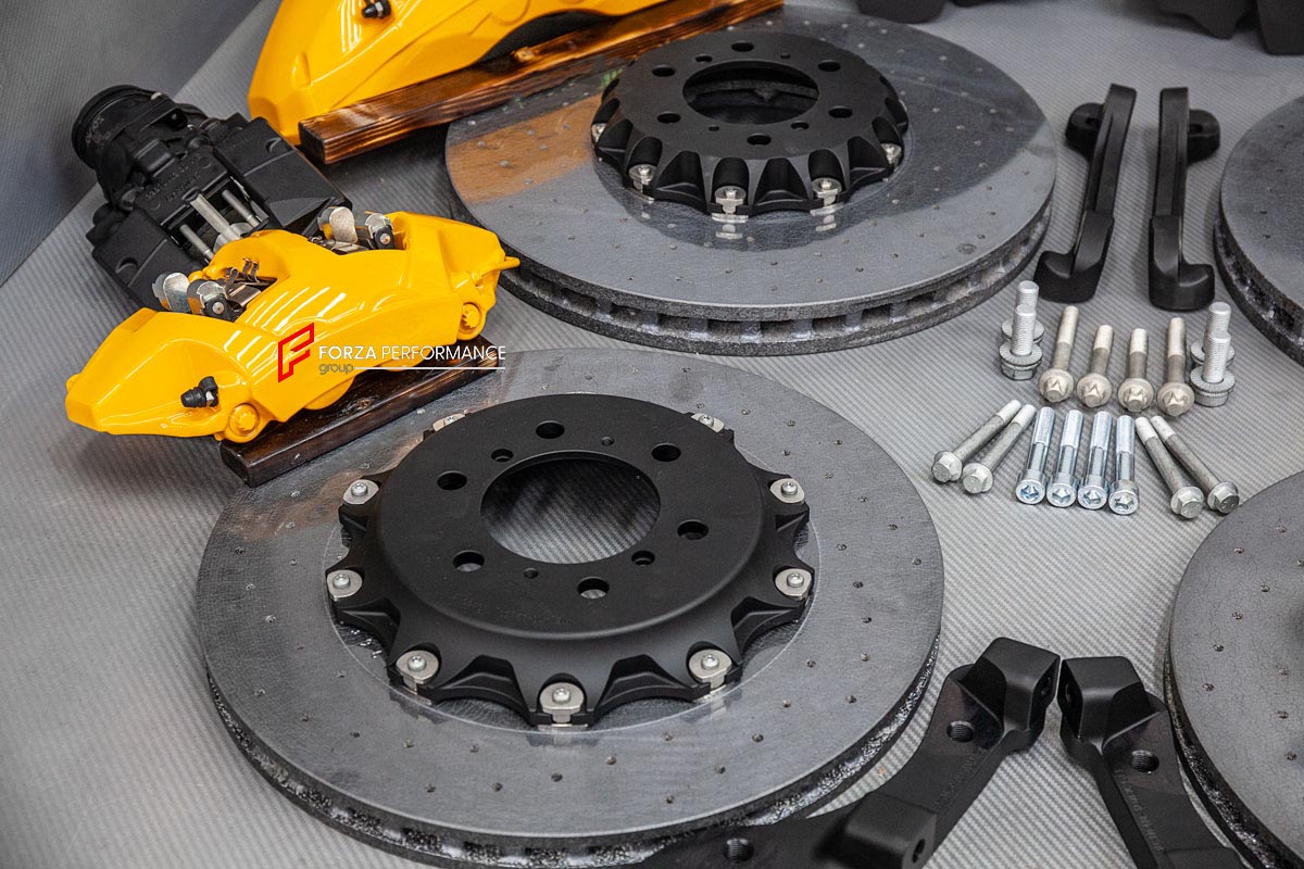 CARBON CERAMIC BIG BRAKE KIT for LEXUS LX600

Forza Performance Group offers various types of big brake kits, all types of aftermarket brake calipers, as well as genuine original brands of all types, such as AP Racing, Brembo, Akebono, AMG, M Performance, Audi, Porsche, Lamborghini, Toyota TRD, etc.

Material: Carbon Ceramic

Current set includes:

2x Authentic Akebono 10 pot Front Brake Calipers
2x Authentic Akebono 4 pot Rear Brake Calipers
2x Authentic Akebono Electronic Parking Brakes
2x Front Brake Dis