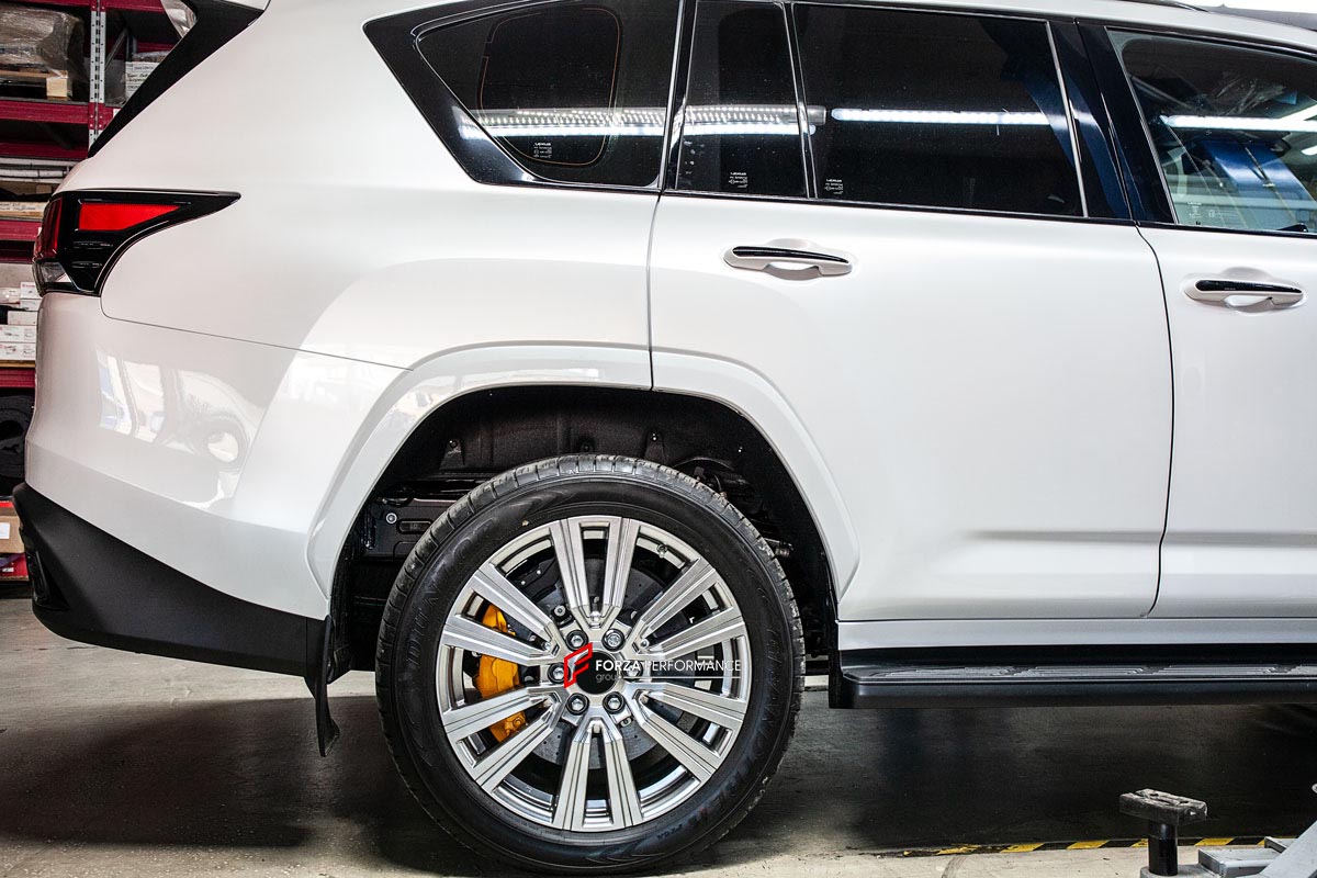 CARBON CERAMIC BIG BRAKE KIT for LEXUS LX600

Forza Performance Group offers various types of big brake kits, all types of aftermarket brake calipers, as well as genuine original brands of all types, such as AP Racing, Brembo, Akebono, AMG, M Performance, Audi, Porsche, Lamborghini, Toyota TRD, etc.

Material: Carbon Ceramic

Current set includes:

2x Authentic Akebono 10 pot Front Brake Calipers
2x Authentic Akebono 4 pot Rear Brake Calipers
2x Authentic Akebono Electronic Parking Brakes
2x Front Brake Dis