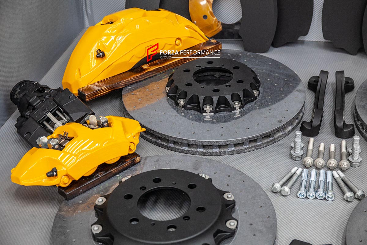 CARBON CERAMIC BIG BRAKE KIT for LEXUS LX600

Forza Performance Group offers various types of big brake kits, all types of aftermarket brake calipers, as well as genuine original brands of all types, such as AP Racing, Brembo, Akebono, AMG, M Performance, Audi, Porsche, Lamborghini, Toyota TRD, etc.

Material: Carbon Ceramic

Current set includes:

2x Authentic Akebono 10 pot Front Brake Calipers
2x Authentic Akebono 4 pot Rear Brake Calipers
2x Authentic Akebono Electronic Parking Brakes
2x Front Brake Dis