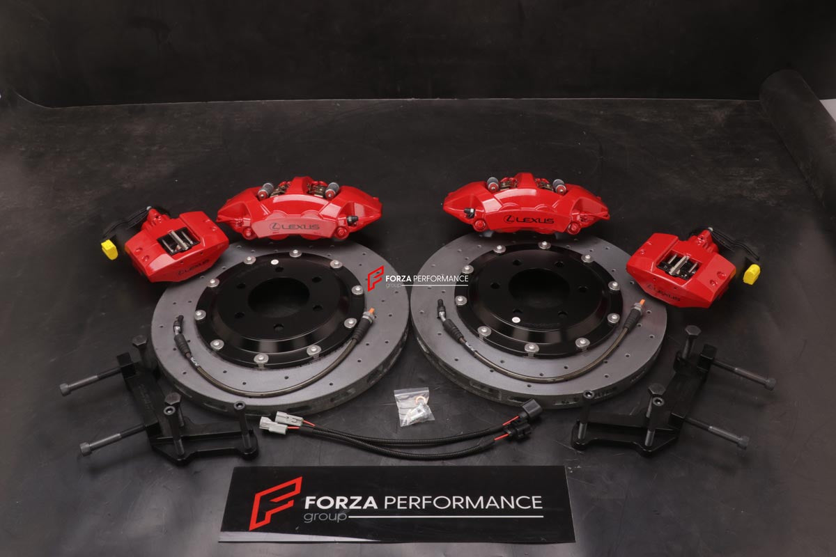 CARBON CERAMIC BIG BRAKE KIT for LEXUS LX600

Forza Performance Group offers various types of big brake kits, all types of aftermarket brake calipers, as well as genuine original brands of all types, such as AP Racing, Brembo, Akebono, AMG, M Performance, Audi, Porsche, Lamborghini, Toyota TRD, etc.

Material: Carbon Ceramic

Current set includes:

2x Authentic Akebono 10 pot Front Brake Calipers
2x Authentic Akebono 4 pot Rear Brake Calipers
2x Authentic Akebono Electronic Parking Brakes
2x Front Brake Dis