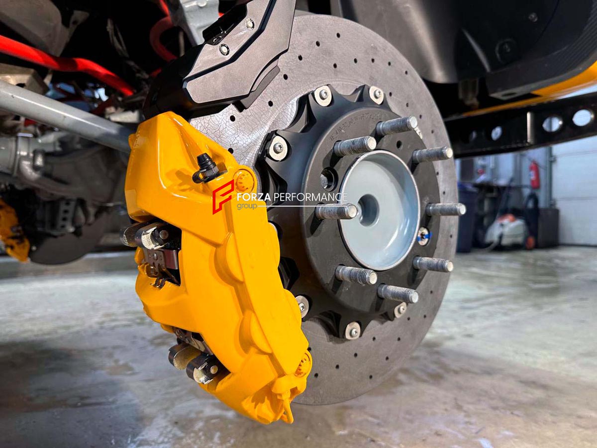 CARBON CERAMIC BIG BRAKE KIT for MERCEDES-BENZ G-CLASS 4×4

Forza Performance Group offers various types of big brake kits, all types of aftermarket brake calipers, as well as genuine original brands of all types, such as AP Racing, Brembo, Akebono, AMG, M Performance, Audi, Porsche, Lamborghini, Toyota TRD, etc.

Material: Carbon Ceramic

Current set includes:

2x 6 Pot Front Brake Calipers
2x 4 pot Rear Brake Calipers
2x Electronic Parking Brakes
2x Front Brake Discs 440 mm
2x Rear Brake Discs 410 mm
4x B