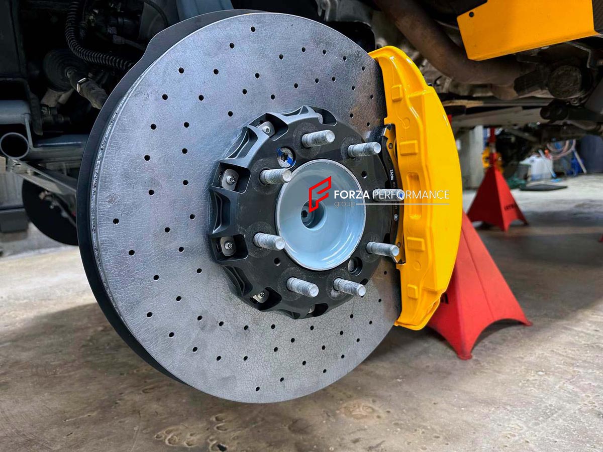 CARBON CERAMIC BIG BRAKE KIT for MERCEDES-BENZ G-CLASS 4×4

Forza Performance Group offers various types of big brake kits, all types of aftermarket brake calipers, as well as genuine original brands of all types, such as AP Racing, Brembo, Akebono, AMG, M Performance, Audi, Porsche, Lamborghini, Toyota TRD, etc.

Material: Carbon Ceramic

Current set includes:

2x 6 Pot Front Brake Calipers
2x 4 pot Rear Brake Calipers
2x Electronic Parking Brakes
2x Front Brake Discs 440 mm
2x Rear Brake Discs 410 mm
4x B