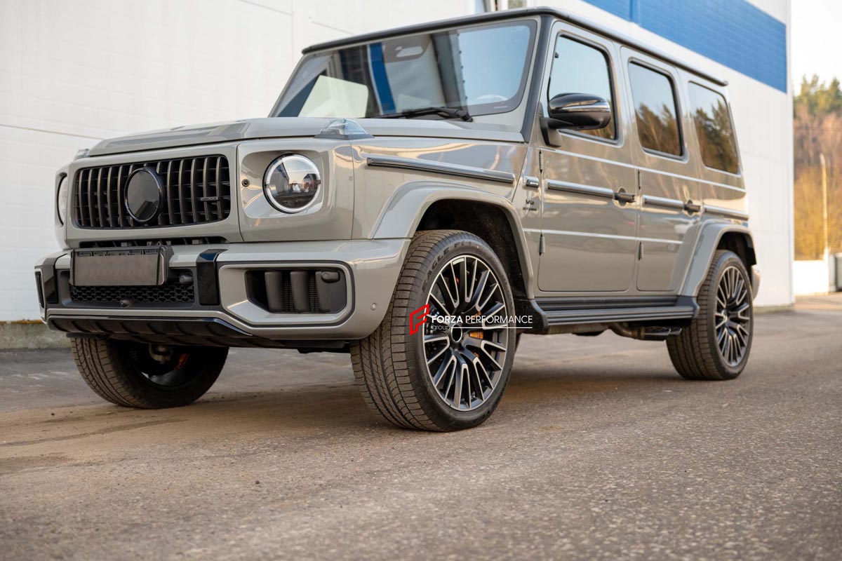 CARBON CERAMIC BIG BRAKE KIT for MERCEDES-BENZ G-CLASS G63 W465 2024+

Forza Performance Group offers various types of big brake kits, all types of aftermarket brake calipers, as well as genuine original brands of all types, such as AP Racing, Brembo, Akebono, AMG, M Performance, Audi, Porsche, Lamborghini, Toyota TRD, etc.

Material: Carbon Ceramic

Current set includes:

2x Authentic Akebono 10 Pot Front Brake Calipers

2x Authentic Brembo 4 pot Rear Brake Calipers
2x Front Brake Discs 440 mm
2x Rear Brak