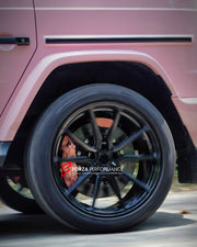 CARBON CERAMIC BIG BRAKE KIT for MERCEDES-BENZ G-CLASS W463A W464 G63 G500 G400 2018+

Forza Performance Group offers various types of big brake kits, all types of aftermarket brake calipers, as well as genuine original brands of all types, such as AP Racing, Brembo, Akebono, AMG, M Performance, Audi, Porsche, Lamborghini, Toyota TRD, etc.

Material: Carbon Ceramic

Current set includes:

2x Authentic Akebono 10 Pot Front Brake Calipers
2x Authentic Brembo 4 pot Rear Brake Calipers with EPB

2x Front Brake 