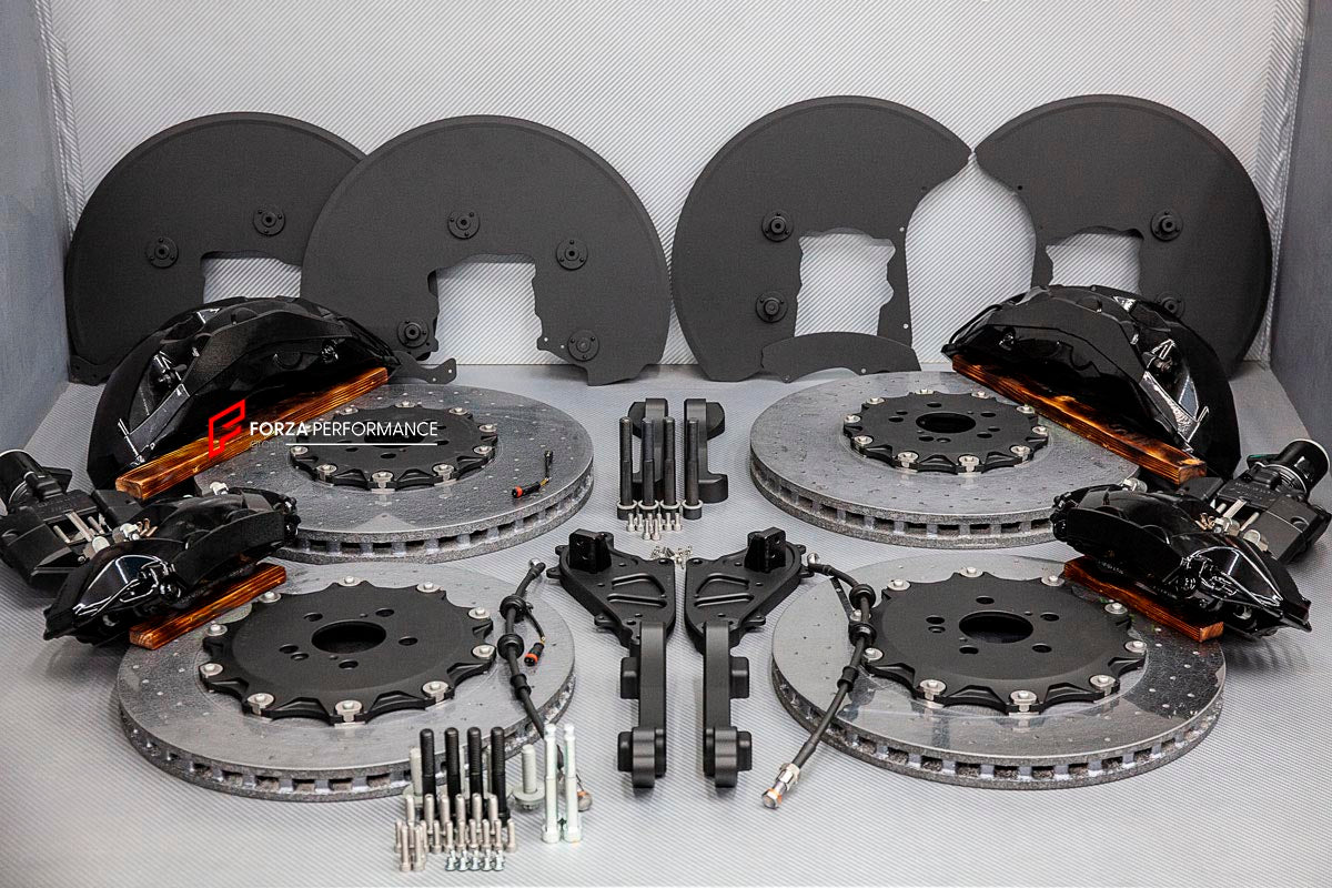 CARBON CERAMIC BIG BRAKE KIT for MERCEDES-BENZ MAYBACH GLS 600 X167 2019+

Forza Performance Group offers various types of big brake kits, all types of aftermarket brake calipers, as well as genuine original brands of all types, such as AP Racing, Brembo, Akebono, AMG, M Performance, Audi, Porsche, Lamborghini, Toyota TRD, etc.

Material: Carbon Ceramic

Current set includes:

2x Authentic Akebono 10 Pot Front Brake Calipers

2x Authentic Brembo 4 pot Rear Brake Calipers
2x Authentic Brembo Electronic Parki