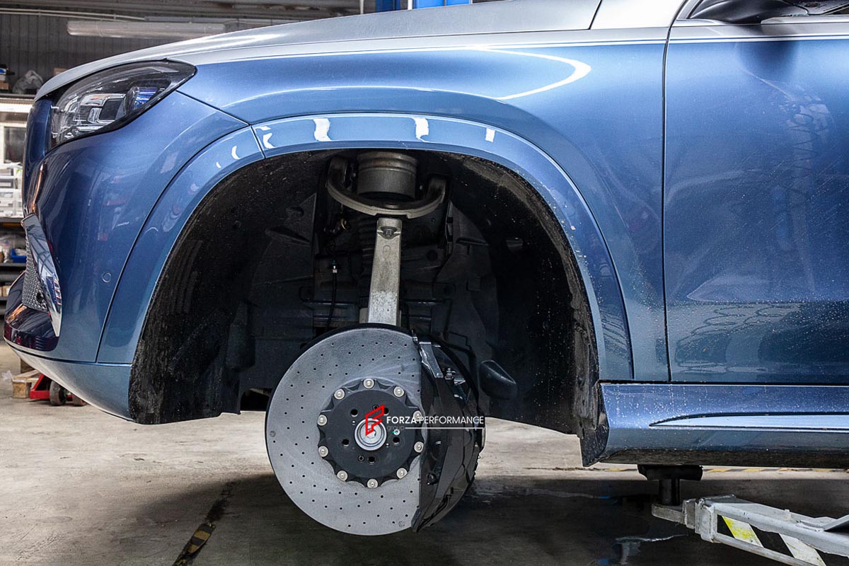 CARBON CERAMIC BIG BRAKE KIT for MERCEDES-BENZ MAYBACH GLS 600 X167 2019+

Forza Performance Group offers various types of big brake kits, all types of aftermarket brake calipers, as well as genuine original brands of all types, such as AP Racing, Brembo, Akebono, AMG, M Performance, Audi, Porsche, Lamborghini, Toyota TRD, etc.

Material: Carbon Ceramic

Current set includes:

2x Authentic Akebono 10 Pot Front Brake Calipers

2x Authentic Brembo 4 pot Rear Brake Calipers
2x Authentic Brembo Electronic Parki