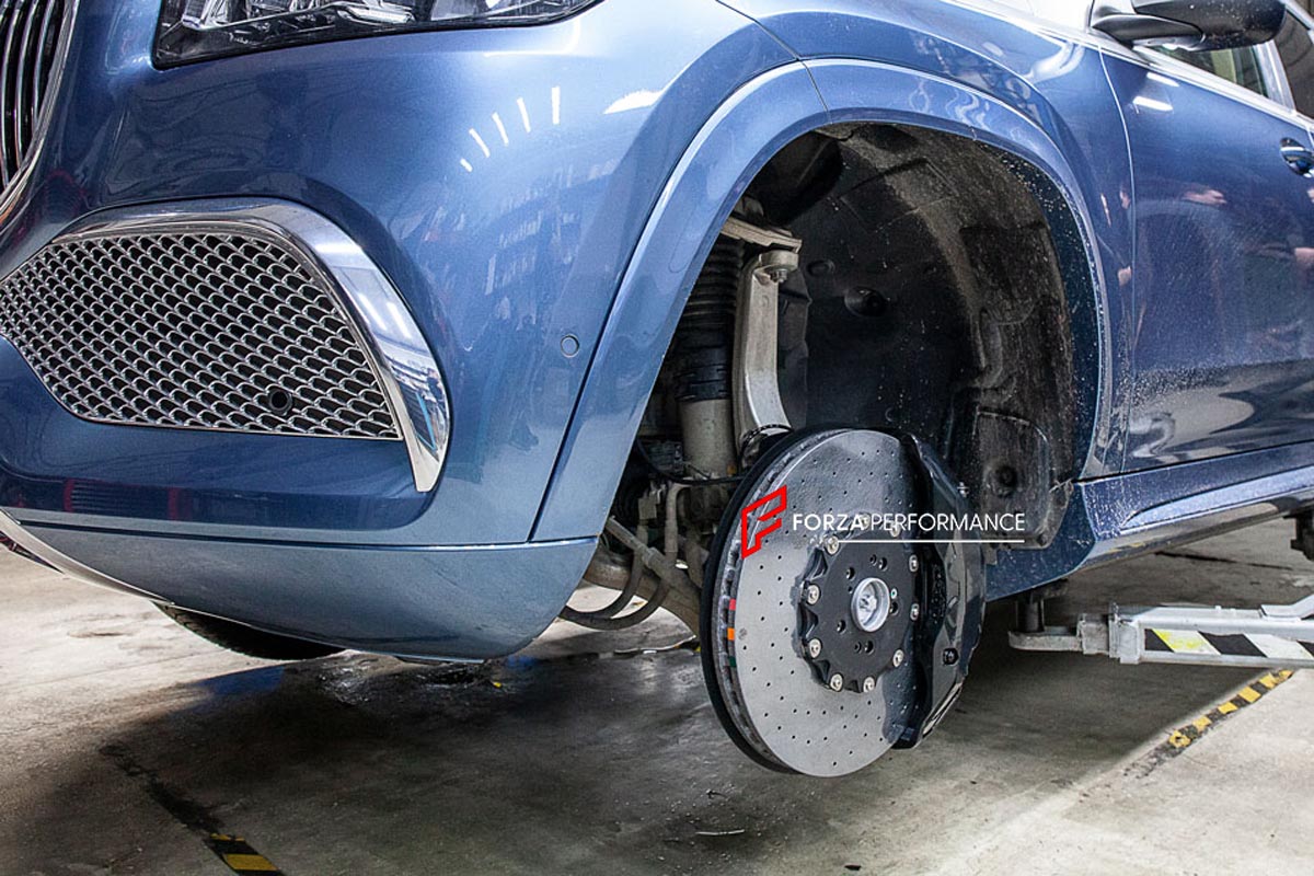 CARBON CERAMIC BIG BRAKE KIT for MERCEDES-BENZ MAYBACH GLS 600 X167 2019+

Forza Performance Group offers various types of big brake kits, all types of aftermarket brake calipers, as well as genuine original brands of all types, such as AP Racing, Brembo, Akebono, AMG, M Performance, Audi, Porsche, Lamborghini, Toyota TRD, etc.

Material: Carbon Ceramic

Current set includes:

2x Authentic Akebono 10 Pot Front Brake Calipers

2x Authentic Brembo 4 pot Rear Brake Calipers
2x Authentic Brembo Electronic Parki