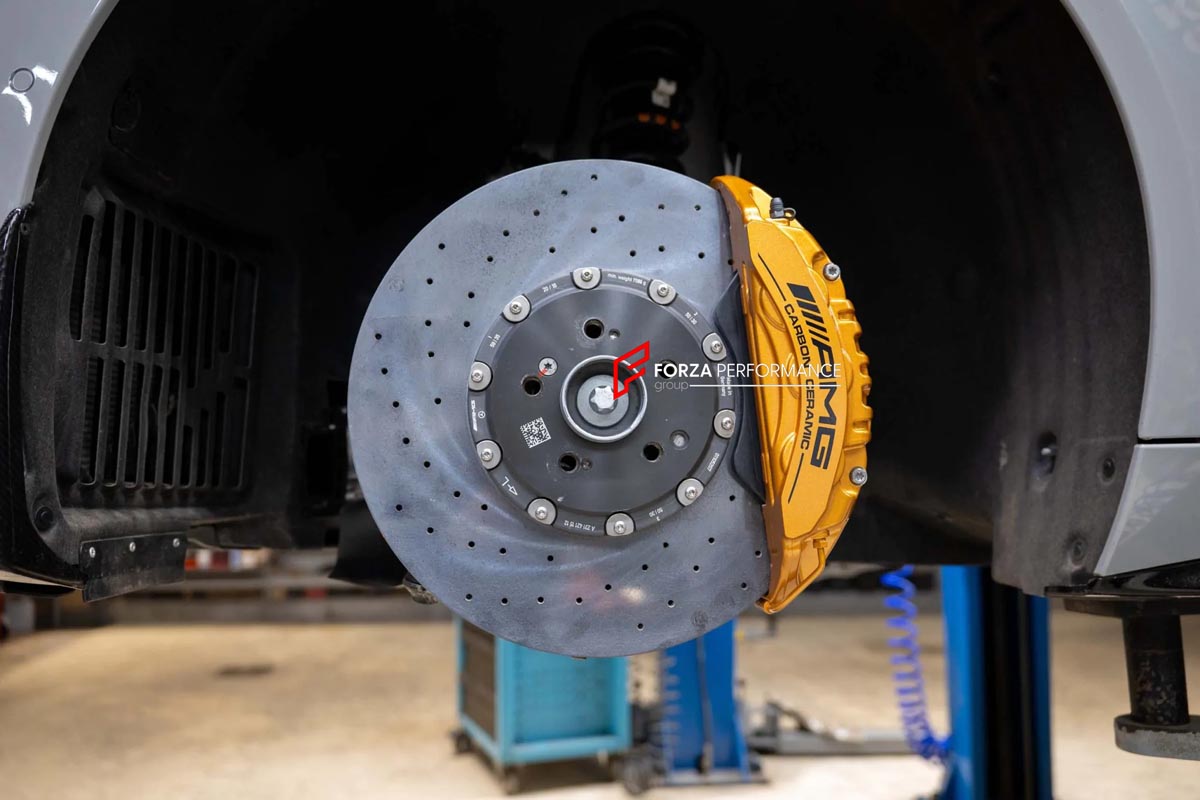 CARBON CERAMIC BIG BRAKE KIT for MERCEDES-BENZ SL 63 AMG R232 2022+

Forza Performance Group offers various types of big brake kits, all types of aftermarket brake calipers, as well as genuine original brands of all types, such as AP Racing, Brembo, Akebono, AMG, M Performance, Audi, Porsche, Lamborghini, Toyota TRD, etc.

Material: Carbon Ceramic

Current set includes:

2x Genuine Mercedes Benz AMG 6 Pot Front Brake Calipers

2x Genuine Mercedes Benz AMG 1 pot Rear Brake Calipers
2x Front Brake Discs 402 m