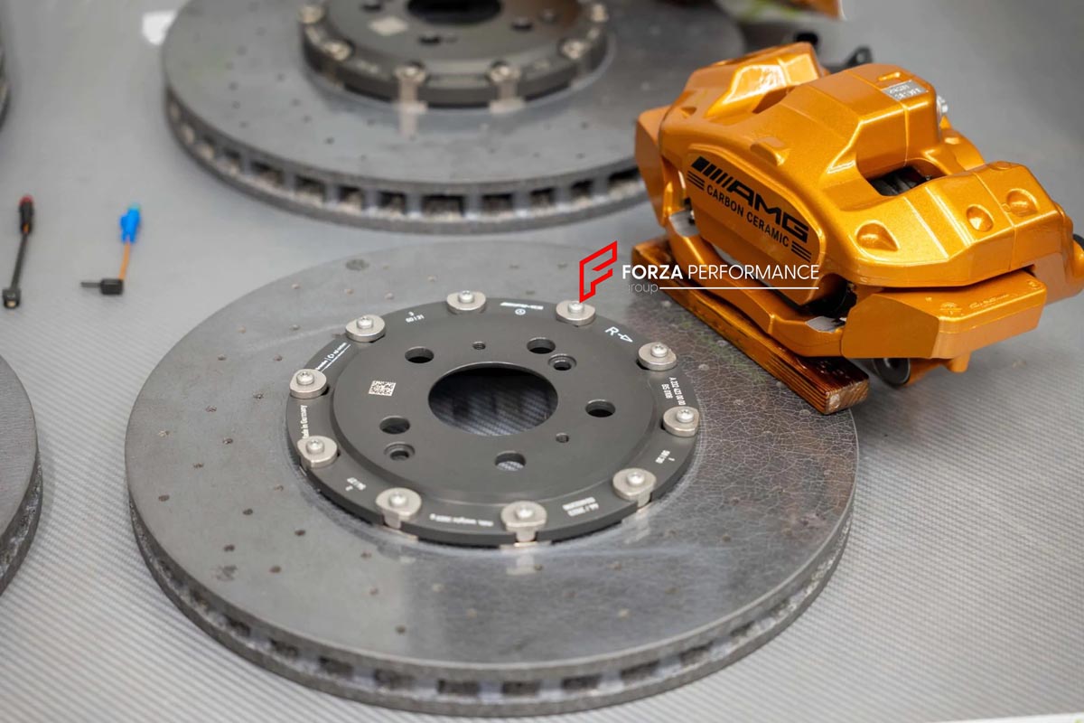 CARBON CERAMIC BIG BRAKE KIT for MERCEDES-BENZ SL 63 AMG R232 2022+

Forza Performance Group offers various types of big brake kits, all types of aftermarket brake calipers, as well as genuine original brands of all types, such as AP Racing, Brembo, Akebono, AMG, M Performance, Audi, Porsche, Lamborghini, Toyota TRD, etc.

Material: Carbon Ceramic

Current set includes:

2x Genuine Mercedes Benz AMG 6 Pot Front Brake Calipers

2x Genuine Mercedes Benz AMG 1 pot Rear Brake Calipers
2x Front Brake Discs 402 m