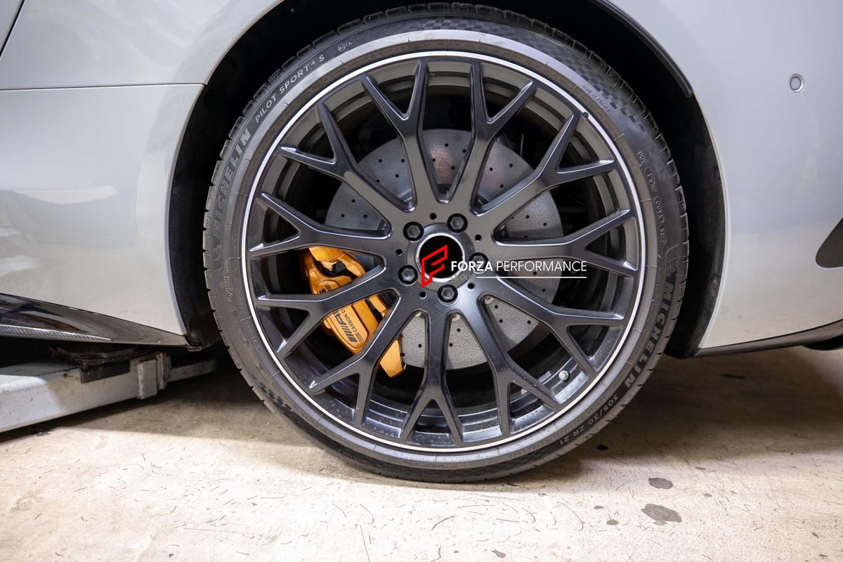 CARBON CERAMIC BIG BRAKE KIT for MERCEDES-BENZ SL 63 AMG R232 2022+

Forza Performance Group offers various types of big brake kits, all types of aftermarket brake calipers, as well as genuine original brands of all types, such as AP Racing, Brembo, Akebono, AMG, M Performance, Audi, Porsche, Lamborghini, Toyota TRD, etc.

Material: Carbon Ceramic

Current set includes:

2x Genuine Mercedes Benz AMG 6 Pot Front Brake Calipers

2x Genuine Mercedes Benz AMG 1 pot Rear Brake Calipers
2x Front Brake Discs 402 m