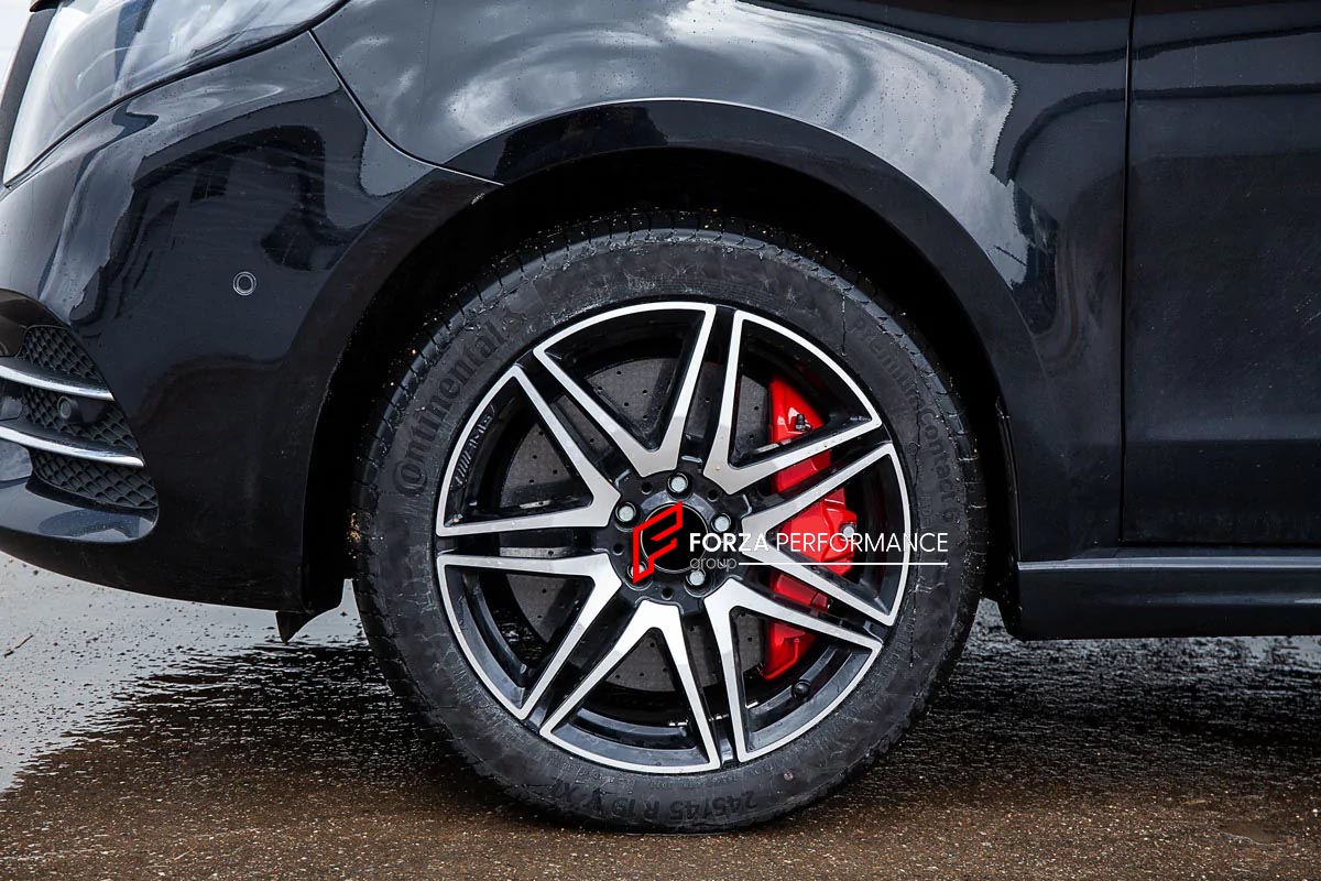 CARBON CERAMIC BIG BRAKE KIT for MERCEDES BENZ V-CLASS VITO W447 2015+

Forza Performance Group offers various types of big brake kits, all types of aftermarket brake calipers, as well as genuine original brands of all types, such as AP Racing, Brembo, Akebono, AMG, M Performance, Audi, Porsche, Lamborghini, Toyota TRD, etc.

Current set includes:

2x Authentic Brembo 6 Pot Front Brake Calipers

2x Authentic Brembo 4 pot Rear Brake Calipers
2x Front Brake Discs 380 mm
2x Rear Brake Discs 380 mm
2x Brake Cal