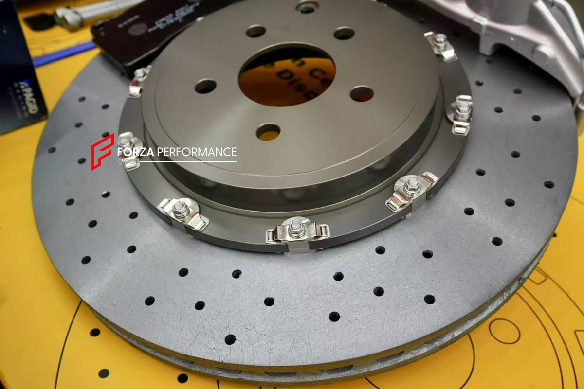 CARBON CERAMIC BIG BRAKE KIT for NISSAN GTR R35

Forza Performance Group offers various types of big brake kits, all types of aftermarket brake calipers, as well as genuine original brands of all types, such as AP Racing, Brembo, Akebono, AMG, M Performance, Audi, Porsche, Lamborghini, Toyota TRD, etc.

Material: Carbon Ceramic

Current set includes:

2x Authentic Brembo 6 Pot Front Brake Calipers

2x Authentic Brembo 4 pot Rear Brake Calipers
2x Electronic Parking Brakes
2x Front Brake Discs 410 mm
2x Rear
