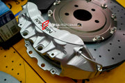CARBON CERAMIC BIG BRAKE KIT for NISSAN GTR R35

Forza Performance Group offers various types of big brake kits, all types of aftermarket brake calipers, as well as genuine original brands of all types, such as AP Racing, Brembo, Akebono, AMG, M Performance, Audi, Porsche, Lamborghini, Toyota TRD, etc.

Material: Carbon Ceramic

Current set includes:

2x Authentic Brembo 6 Pot Front Brake Calipers

2x Authentic Brembo 4 pot Rear Brake Calipers
2x Electronic Parking Brakes
2x Front Brake Discs 410 mm
2x Rear