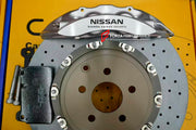 CARBON CERAMIC BIG BRAKE KIT for NISSAN GTR R35

Forza Performance Group offers various types of big brake kits, all types of aftermarket brake calipers, as well as genuine original brands of all types, such as AP Racing, Brembo, Akebono, AMG, M Performance, Audi, Porsche, Lamborghini, Toyota TRD, etc.

Material: Carbon Ceramic

Current set includes:

2x Authentic Brembo 6 Pot Front Brake Calipers

2x Authentic Brembo 4 pot Rear Brake Calipers
2x Electronic Parking Brakes
2x Front Brake Discs 410 mm
2x Rear