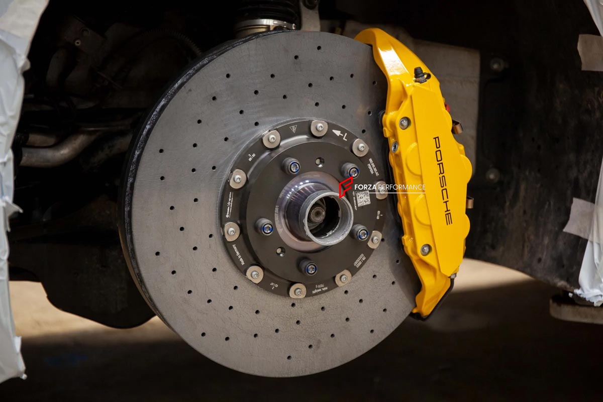 CARBON CERAMIC BIG BRAKE KIT for PORSCHE 911 992.1 TURBO S 2020+

Forza Performance Group offers various types of big brake kits, all types of aftermarket brake calipers, as well as genuine original brands of all types, such as AP Racing, Brembo, Akebono, AMG, M Performance, Audi, Porsche, Lamborghini, Toyota TRD, etc.

Material: Carbon Ceramic

Current set includes:

2x Genuine Porshce Turbo S 10 Pot Front Brake Calipers
2x Genuine Porshce Turbo S 4 pot Rear Brake Calipers
2x Front Brake Discs 420 mm

2x R