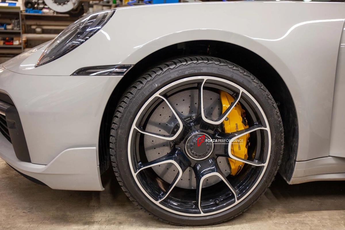 CARBON CERAMIC BIG BRAKE KIT for PORSCHE 911 992.1 TURBO S 2020+

Forza Performance Group offers various types of big brake kits, all types of aftermarket brake calipers, as well as genuine original brands of all types, such as AP Racing, Brembo, Akebono, AMG, M Performance, Audi, Porsche, Lamborghini, Toyota TRD, etc.

Material: Carbon Ceramic

Current set includes:

2x Genuine Porshce Turbo S 10 Pot Front Brake Calipers
2x Genuine Porshce Turbo S 4 pot Rear Brake Calipers
2x Front Brake Discs 420 mm

2x R