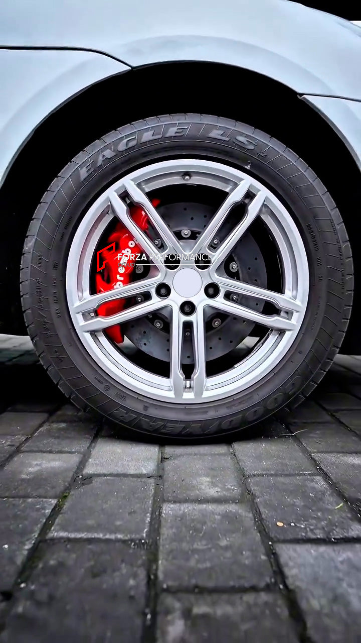 CARBON CERAMIC BIG BRAKE KIT for PORSCHE MACAN 2021 - 2024

Forza Performance Group offers various types of big brake kits, all types of aftermarket brake calipers, as well as genuine original brands of all types, such as AP Racing, Brembo, Akebono, AMG, M Performance, Audi, Porsche, Lamborghini, Toyota TRD, etc.

Material: Carbon Ceramic

Current set includes:

2x Authentic Brembo BM6 6 Pot Front Brake Calipers

2x Front Brake Discs 380 mm

2x Brake Caliper Adapters
2x Brake Pads

PLEASE INCLUDE YOUR VIN, 