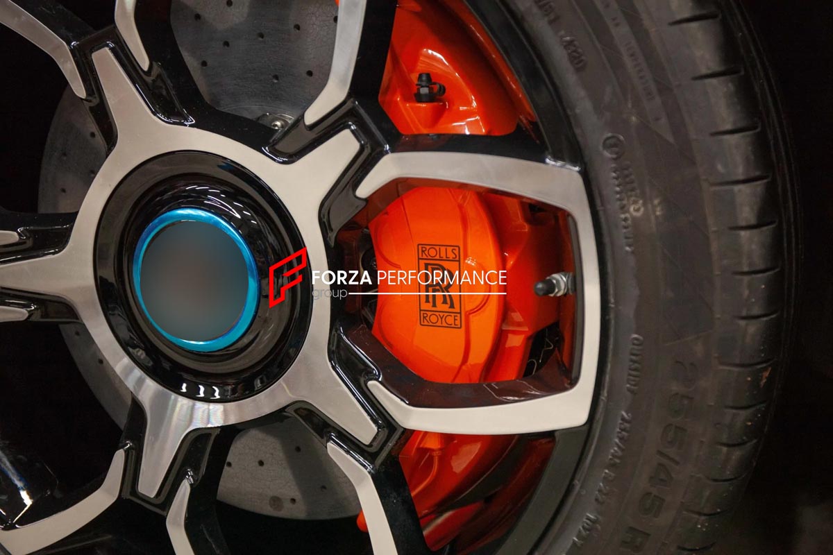 CARBON CERAMIC BIG BRAKE KIT for ROLLS-ROYCE CULLINAN 2018 - 2024

Forza Performance Group offers various types of big brake kits, all types of aftermarket brake calipers, as well as genuine original brands of all types, such as AP Racing, Brembo, Akebono, AMG, M Performance, Audi, Porsche, Lamborghini, Toyota TRD, etc.

Material: Carbon Ceramic

Current set includes:

2x Authentic Akebono 10 Pot Front Brake Calipers

2x Authentic Brembo 4 pot Rear Brake Calipers
2x Front Brake Discs 440 mm
2x Rear Brake Di