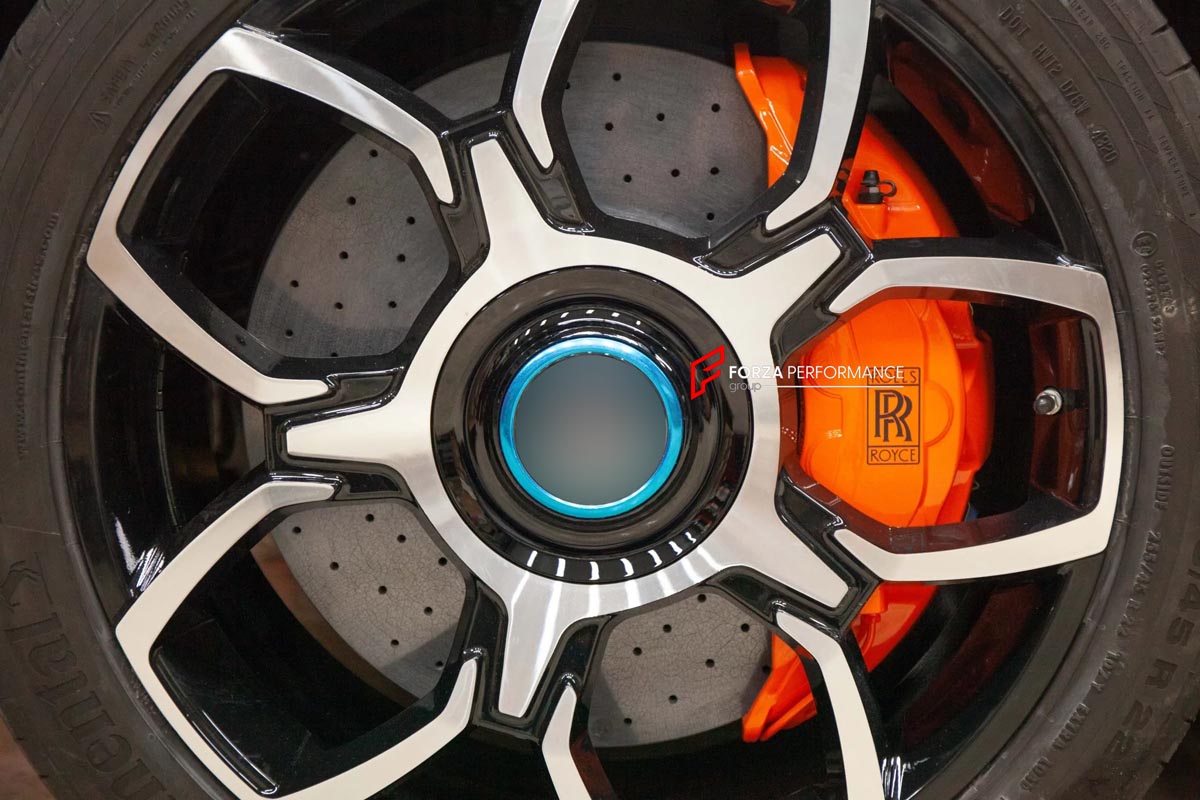 CARBON CERAMIC BIG BRAKE KIT for ROLLS-ROYCE CULLINAN 2018 - 2024

Forza Performance Group offers various types of big brake kits, all types of aftermarket brake calipers, as well as genuine original brands of all types, such as AP Racing, Brembo, Akebono, AMG, M Performance, Audi, Porsche, Lamborghini, Toyota TRD, etc.

Material: Carbon Ceramic

Current set includes:

2x Authentic Akebono 10 Pot Front Brake Calipers

2x Authentic Brembo 4 pot Rear Brake Calipers
2x Front Brake Discs 440 mm
2x Rear Brake Di