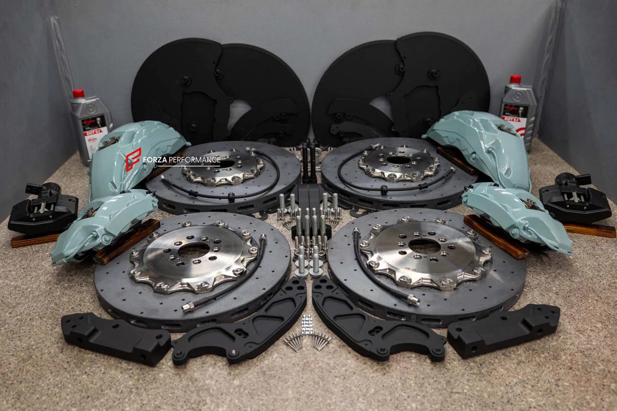 CARBON CERAMIC BIG BRAKE KIT for ROLLS-ROYCE CULLINAN SERIES 2 2024+

Forza Performance Group offers various types of big brake kits, all types of aftermarket brake calipers, as well as genuine original brands of all types, such as AP Racing, Brembo, Akebono, AMG, M Performance, Audi, Porsche, Lamborghini, Toyota TRD, etc.

Material: Carbon Ceramic

Current set includes:
2x Authentic Akebono&nbsp;10 Pot Front Brake Calipers
2x 4 pot Rear Brake Calipers
2x Front Brake Discs 440 mm
2x Rear Brake Discs 410 mm

