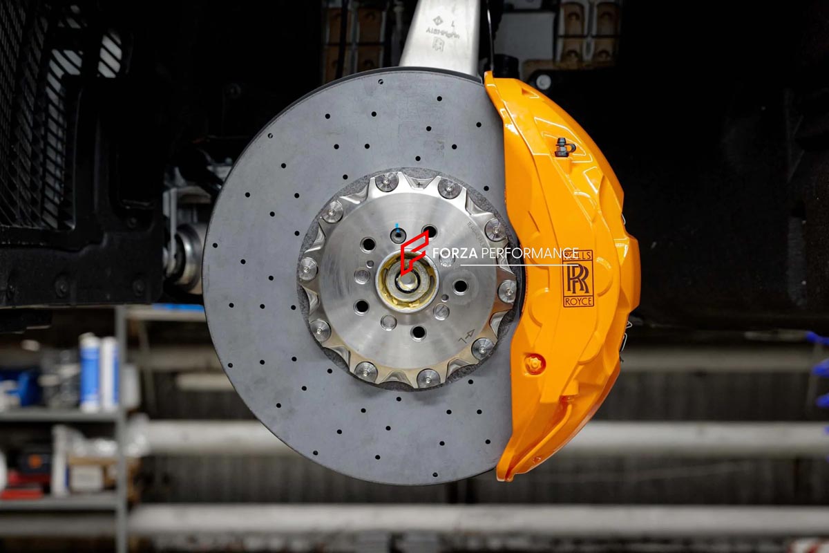 CARBON CERAMIC BIG BRAKE KIT for ROLLS-ROYCE CULLINAN SERIES 2 2024+

Forza Performance Group offers various types of big brake kits, all types of aftermarket brake calipers, as well as genuine original brands of all types, such as AP Racing, Brembo, Akebono, AMG, M Performance, Audi, Porsche, Lamborghini, Toyota TRD, etc.

Material: Carbon Ceramic

Current set includes:

2x Authentic Akebono 10 Pot Front Brake Calipers

4 pot Rear Brake Calipers with integrated Electric Parking Brake
2x Front Brake Discs 4