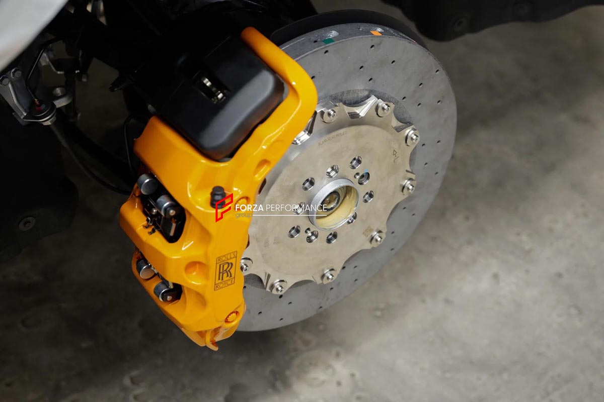 CARBON CERAMIC BIG BRAKE KIT for ROLLS-ROYCE CULLINAN SERIES 2 2024+

Forza Performance Group offers various types of big brake kits, all types of aftermarket brake calipers, as well as genuine original brands of all types, such as AP Racing, Brembo, Akebono, AMG, M Performance, Audi, Porsche, Lamborghini, Toyota TRD, etc.

Material: Carbon Ceramic

Current set includes:

2x Authentic Akebono 10 Pot Front Brake Calipers

4 pot Rear Brake Calipers with integrated Electric Parking Brake
2x Front Brake Discs 4