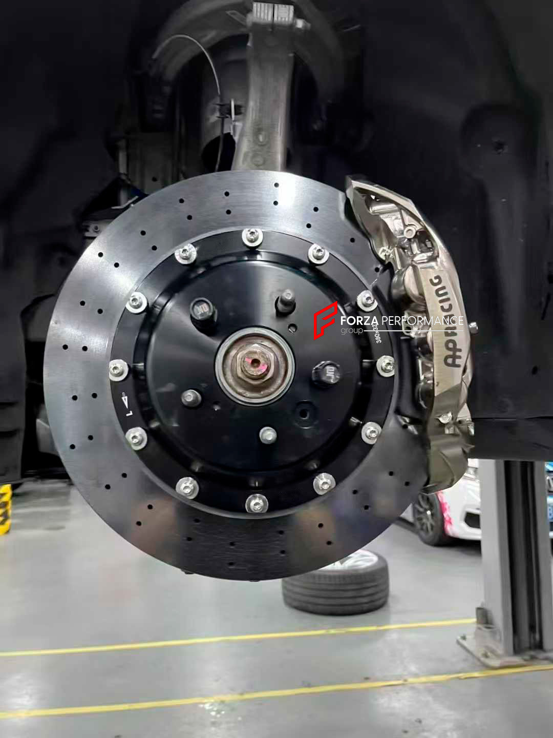 CARBON CERAMIC BIG BRAKE KIT for TESLA MODEL S PLAID 2021+

Forza Performance Group offers various types of big brake kits, all types of aftermarket brake calipers, as well as genuine original brands of all types, such as AP Racing, Brembo, Akebono, AMG, M Performance, Audi, Porsche, Lamborghini, Toyota TRD, etc.

Material: Carbon Ceramic

Current set includes:

2x Authentic AP Racing CP6169 6 Pot Front Brake Calipers

2x Authentic AP Racing CP9449 4 pot Rear Brake Calipers
2x Front Brake Discs 380 mm
2x Re
