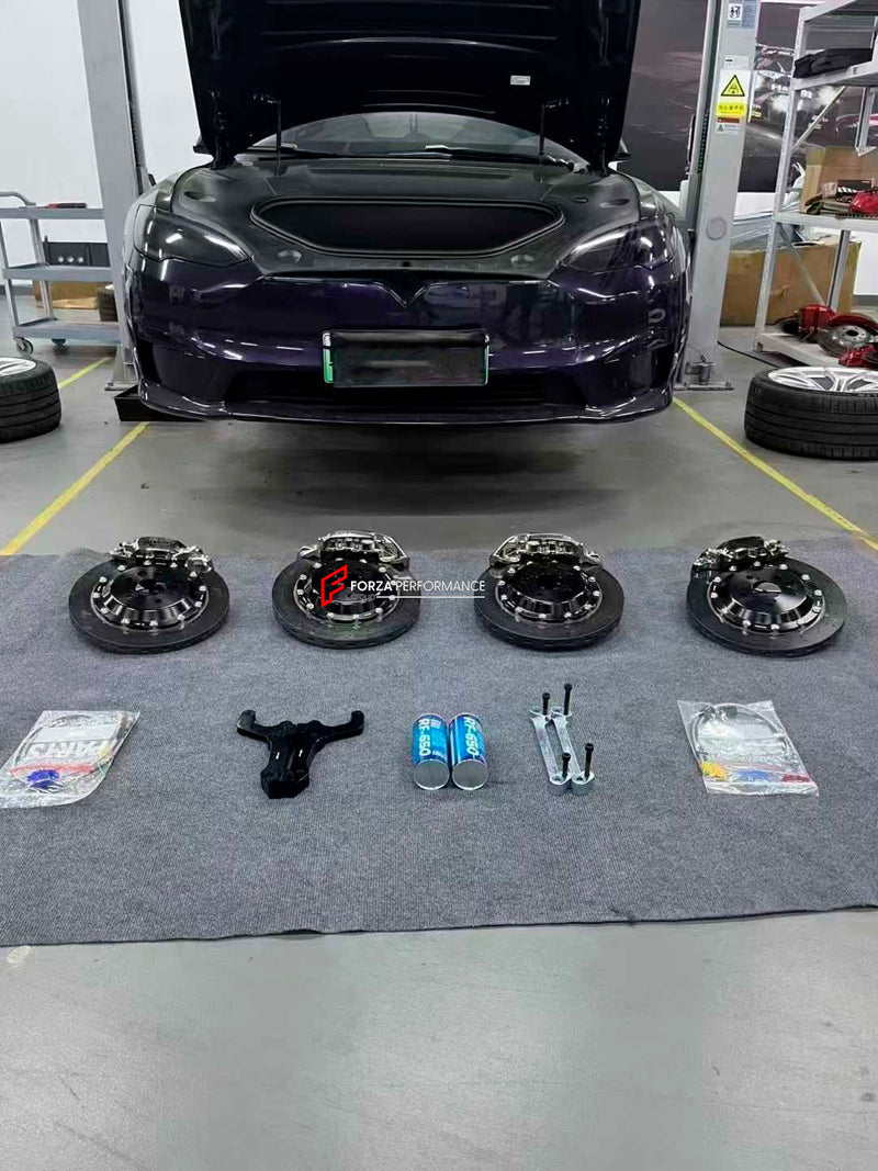 CARBON CERAMIC BIG BRAKE KIT for TESLA MODEL S PLAID 2021+