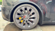 CARBON CERAMIC BIG BRAKE KIT for TESLA MODEL Y 2020 - 2025

Forza Performance Group offers various types of big brake kits, all types of aftermarket brake calipers, as well as genuine original brands of all types, such as AP Racing, Brembo, Akebono, AMG, M Performance, Audi, Porsche, Lamborghini, Toyota TRD, etc.

Material: Carbon Ceramic

Current set includes:

2x Authentic Brembo 6 Pot Front Brake Calipers

2x Authentic Brembo 4 pot Rear Brake Calipers
2x Front Brake Discs 405 mm
2x Rear Brake Discs 380 m