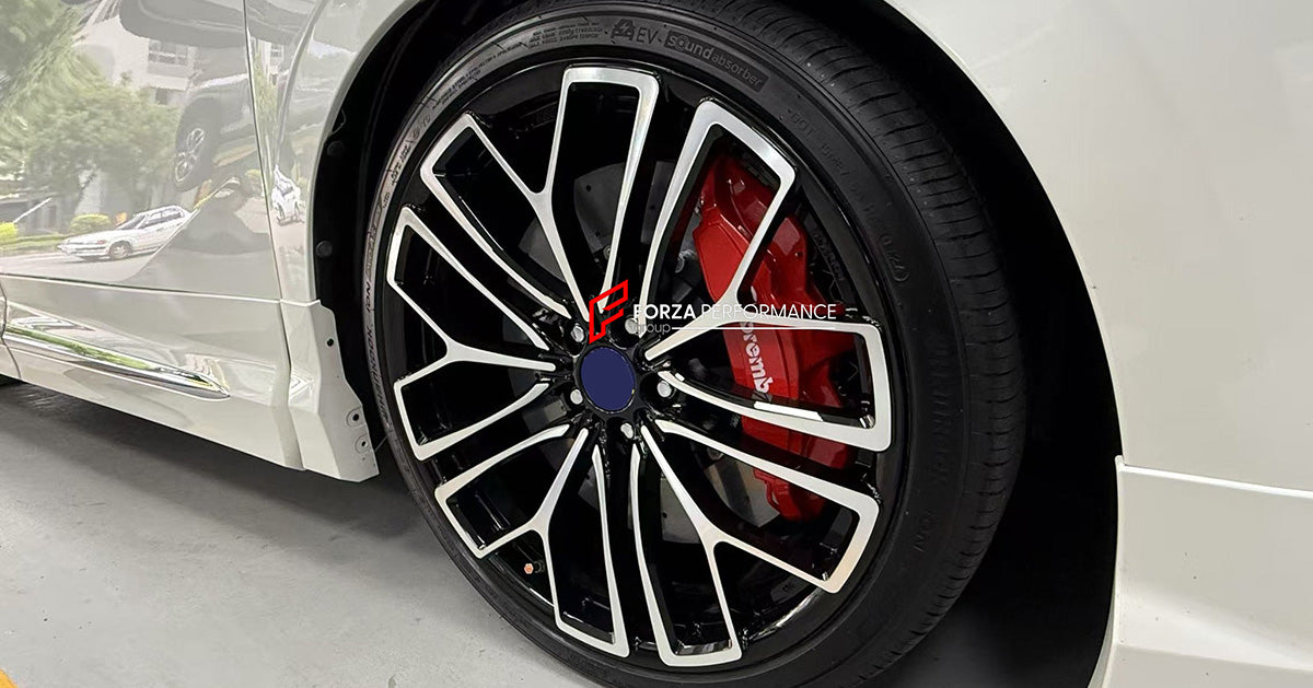 CARBON CERAMIC BIG BRAKE KIT for TOYOTA ALPHARD 40 SERIES 2023+

Forza Performance Group offers various types of big brake kits, all types of aftermarket brake calipers, as well as genuine original brands of all types, such as AP Racing, Brembo, Akebono, AMG, M Performance, Audi, Porsche, Lamborghini, Toyota TRD, etc.

Material: Carbon Ceramic

Current set includes:

2x Authentic Brembo GT350 6 Pot Front Brake Calipers
2x 4 pot Rear Brake Calipers
2x Front Brake Discs 410 mm

2x Rear Brake Discs 370 mm

2x 