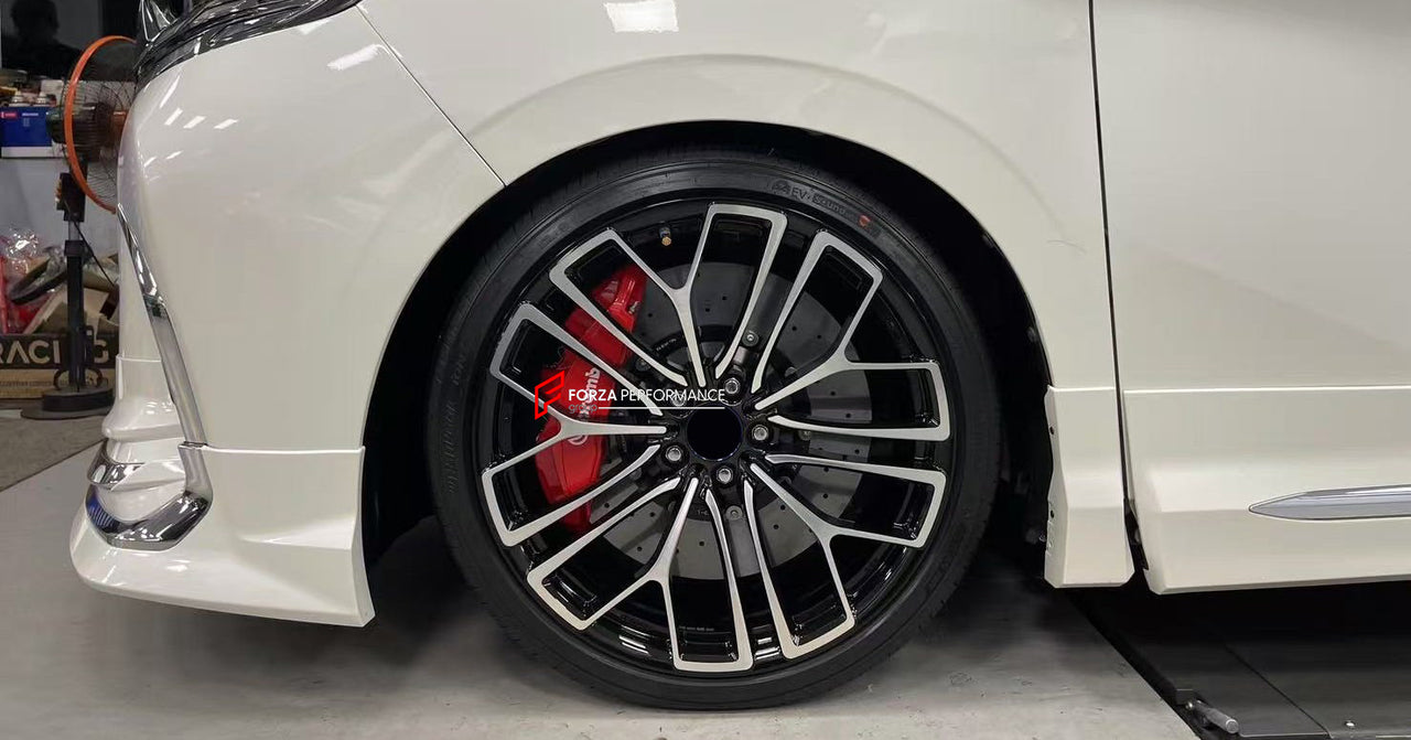 CARBON CERAMIC BIG BRAKE KIT for TOYOTA ALPHARD 40 SERIES 2023+

Forza Performance Group offers various types of big brake kits, all types of aftermarket brake calipers, as well as genuine original brands of all types, such as AP Racing, Brembo, Akebono, AMG, M Performance, Audi, Porsche, Lamborghini, Toyota TRD, etc.

Material: Carbon Ceramic

Current set includes:

2x Authentic Brembo GT350 6 Pot Front Brake Calipers
2x 4 pot Rear Brake Calipers
2x Front Brake Discs 410 mm

2x Rear Brake Discs 370 mm

2x 