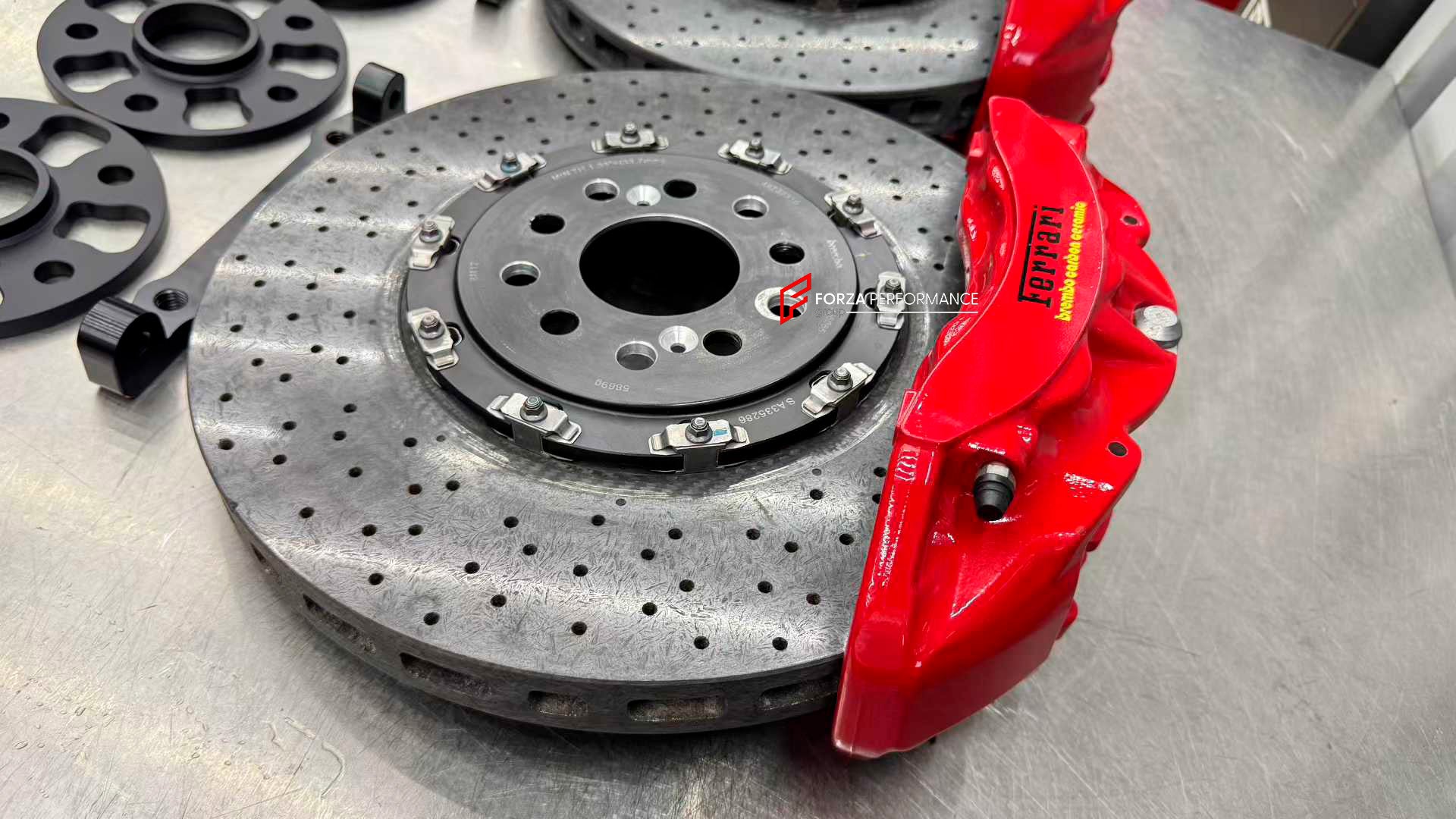 We manufacture premium quality carbon ceramic brakes discs rotors for HONDA CIVIC TYPE R FK2 2015 - 2017 in any size

Specification:

Genuine Ferrari Brembo Brakes 6 Pot Front Brake Calipers
Genuine Ferrari Brembo 49T27610 Front disc: 398 mm

Material: Carbon Ceramic ( C / SiC) rings, Aluminium hat / bell

Includes: Carbon ceramic brake disсs / rotors, brake pads, brackets for calipers, hoses.

BRAKE DISCS ROTORS CAN BE MADE FOR YOUR CAR IN ANY SIZE AND UPGRADED FROM IRON / STEEL DISCS TO CARBON CERAMIC

PL