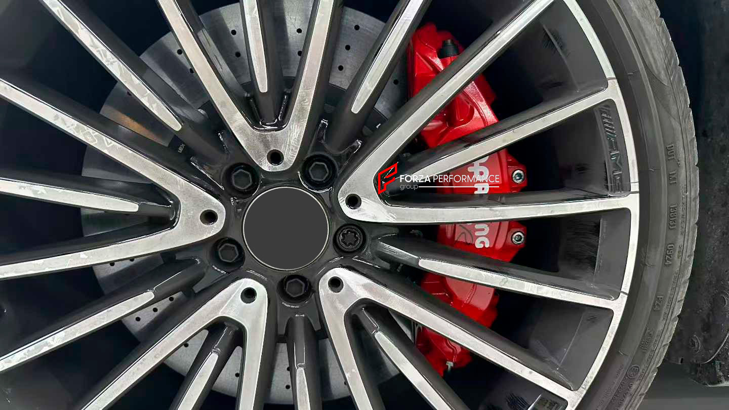 We manufacture premium quality carbon ceramic brakes discs rotors for MERCEDES BENZ S-CLASS S580 W223 2020+ in any size

Specification:

Authentic APRacing CP9571 6&nbsp;Pot Front Brake Calipers
Front disc: 410 mm, thickness 36 mm

Material: Carbon Ceramic ( C / SiC) rings, Aluminium hat / bell

Includes: Carbon ceramic brake disсs / rotors, brake pads, brackets for calipers, hoses.

BRAKE DISCS ROTORS CAN BE MADE FOR YOUR CAR IN ANY SIZE AND UPGRADED FROM IRON / STEEL DISCS TO CARBON CERAMIC

PLEASE INCLUD