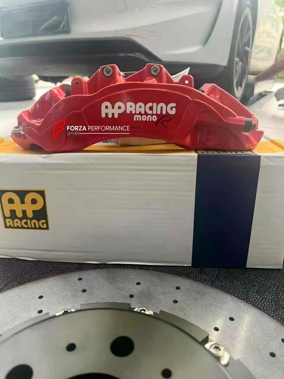 CARBON CERAMIC FRONT BIG BRAKE KIT for TESLA MODEL 3 PERFORMANCE 2024+

Forza Performance Group offers various types of big brake kits, all types of aftermarket brake calipers, as well as genuine original brands of all types, such as AP Racing, Brembo, Akebono, AMG, M Performance, Audi, Porsche, Lamborghini, Toyota TRD, etc.

Material: Carbon Ceramic

Current set includes:

2x Authentic AP Racing CP9572 6 Pot Front Brake Calipers
2x Front Brake Discs 380 mm

2x Brake Caliper Adapters
2x Authentic Pagid Stre