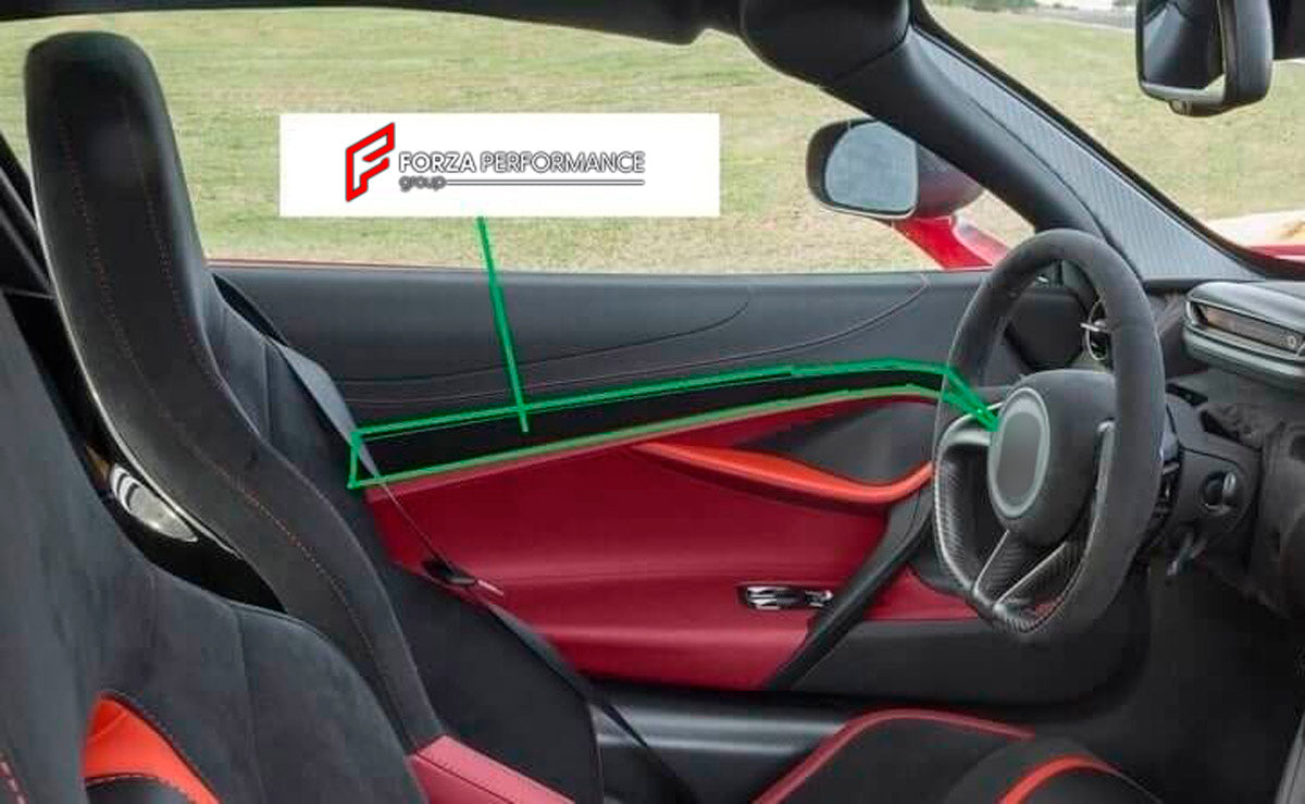 Carbon Door Handle Trim Cover for McLaren 720S Coupe
Set includes:

Door Handle Trim Cover
Material: Carbon

NOTE: Professional installation is required.