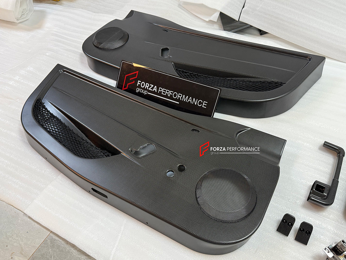 CARBON DOOR PANELS for FERRARI 458 SPECIALE 2013 - 2015

Set includes:

Door Panels

Material: Carbon Fiber

NOTE: Professional installation is required.

Contact us for pricing.

Payment ►
Visa
Mastercard
PayPal with a credit card (add 4.4% at checkout)
Payoneer
Cryptocurrency

Shipment ►
By express DHL/UPS/TNT/FedEx
To the local international airport
Special line by air
Special line by the sea
To Europe and the UK by train

Please let us know which shipping option you prefer.