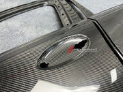 CARBON DOORS for BMW M3 G80 2020 - 2023

Set includes:

Front Doors

Rear Doors

Material: Carbon Fiber

NOTE: Professional installation is required.