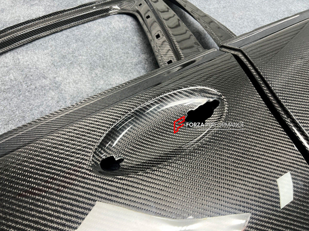 CARBON DOORS for BMW M3 G80 2020 - 2023

Set includes:

Front Doors

Rear Doors

Material: Carbon Fiber

NOTE: Professional installation is required.