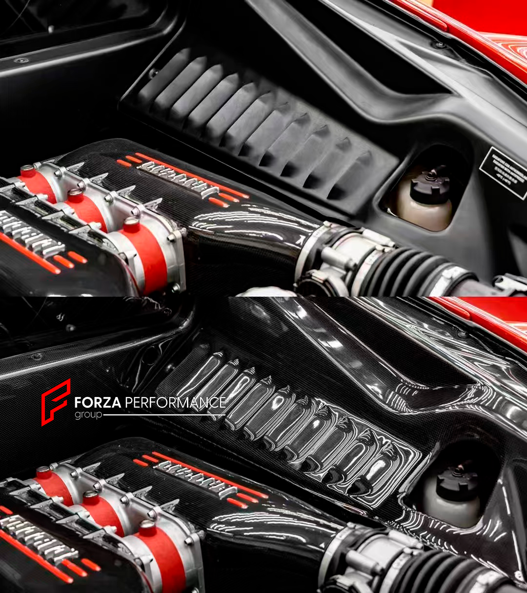 CARBON ENGINE BAY COVER PANELS for FERRARI 458 2009 - 2015

Set includes:


Engine Bay Cover Panels

Material: Carbon

NOTE: Professional installation is required.