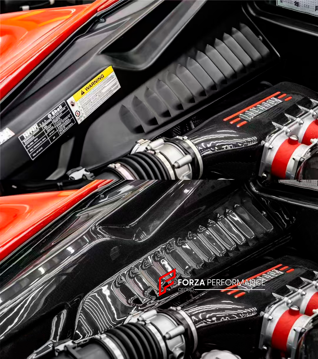 CARBON ENGINE BAY COVER PANELS for FERRARI 458 2009 - 2015

Set includes:


Engine Bay Cover Panels

Material: Carbon

NOTE: Professional installation is required.