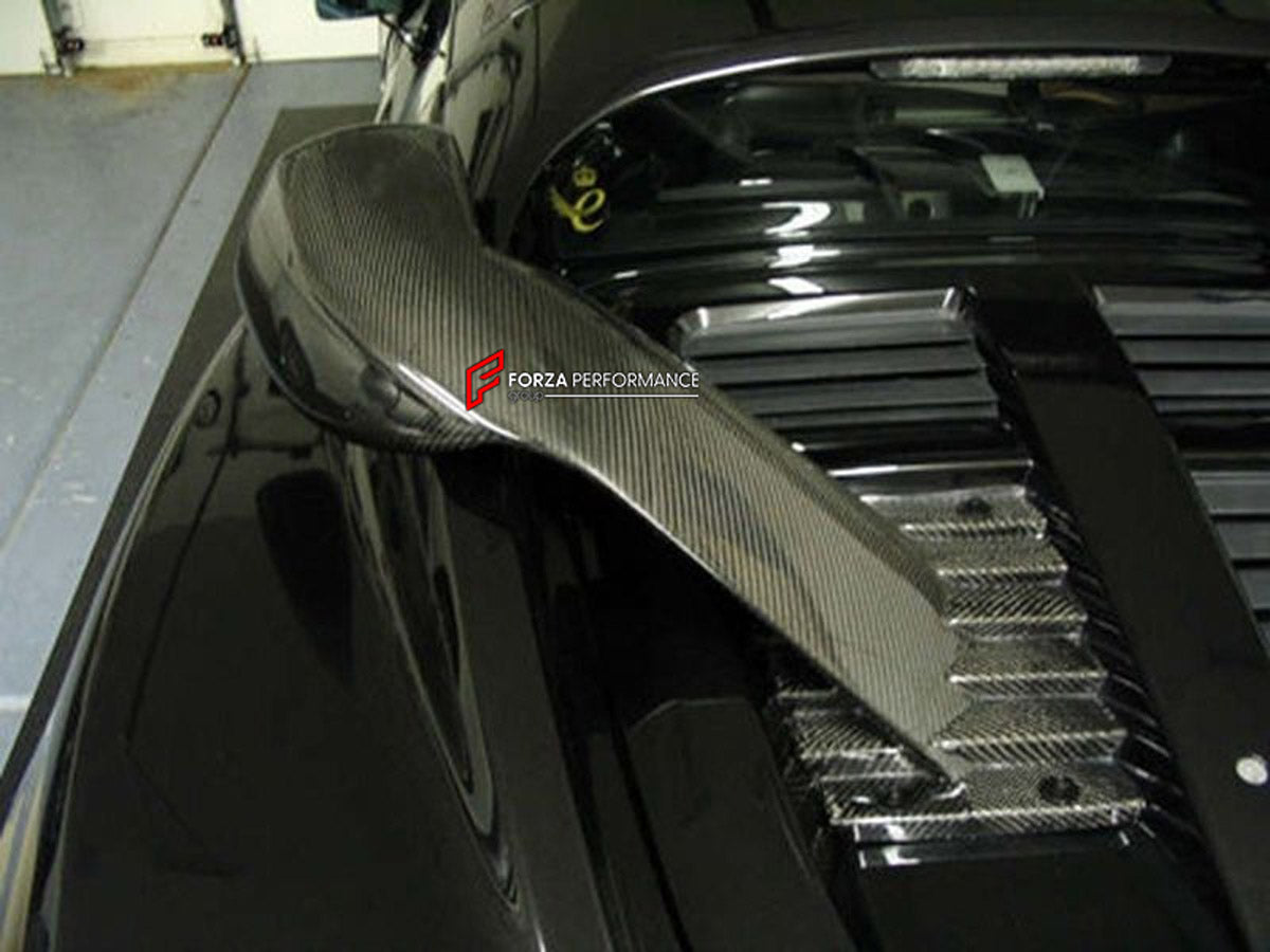 CARBON ENGINE COVER AIR SCOOP for Lotus Elise S2 2002 - 2009
Set includes:

Engine Cover Air Scoop
Material: Carbon

NOTE: Professional installation is required.