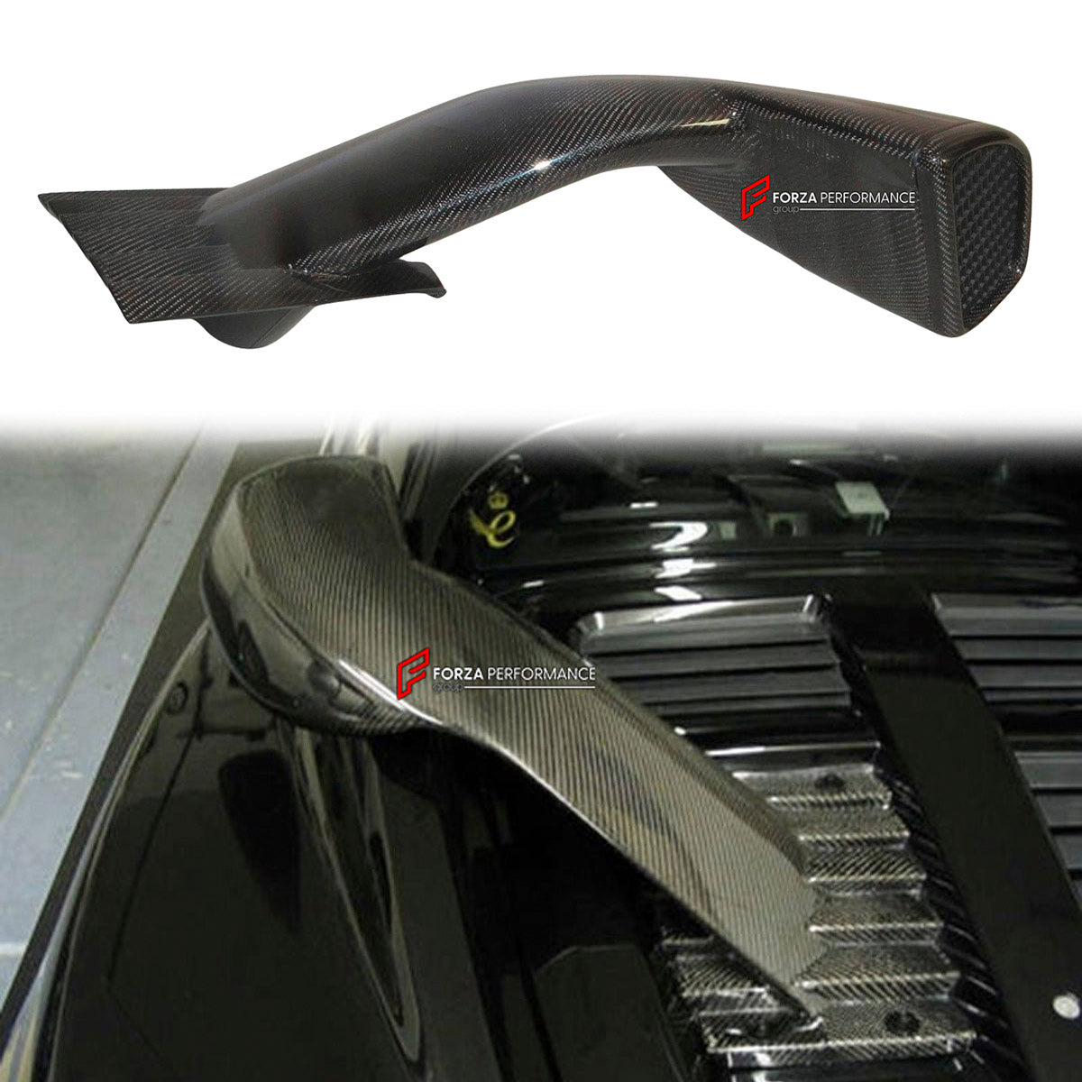 CARBON ENGINE COVER AIR SCOOP for Lotus Elise S2 2002 - 2009
Set includes:

Engine Cover Air Scoop
Material: Carbon

NOTE: Professional installation is required.