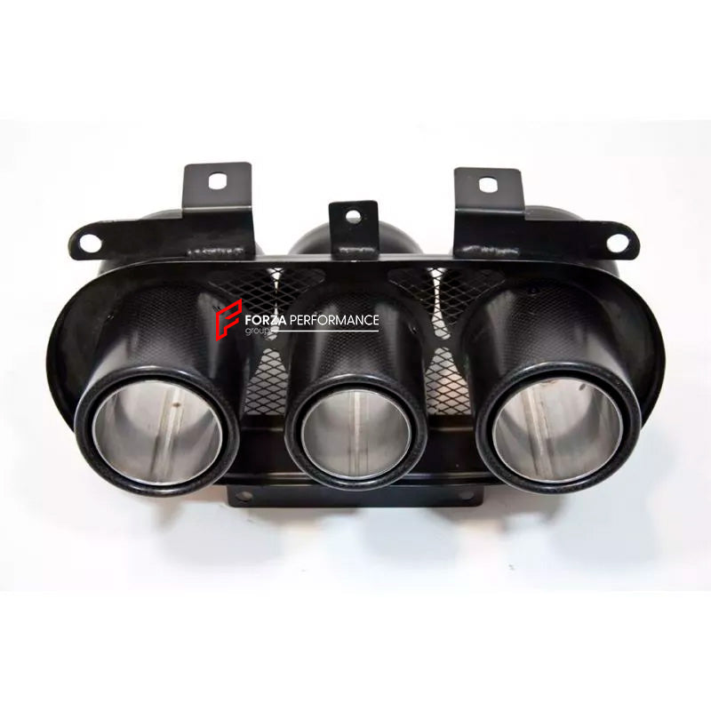 CARBON EXHAUST TIPS for FERRARI 458 2009 - 2015

Set includes:

Exhaust tips

Material: Real carbon fiber

NOTE: Professional installation is required.

CONTACT US FOR PRICING