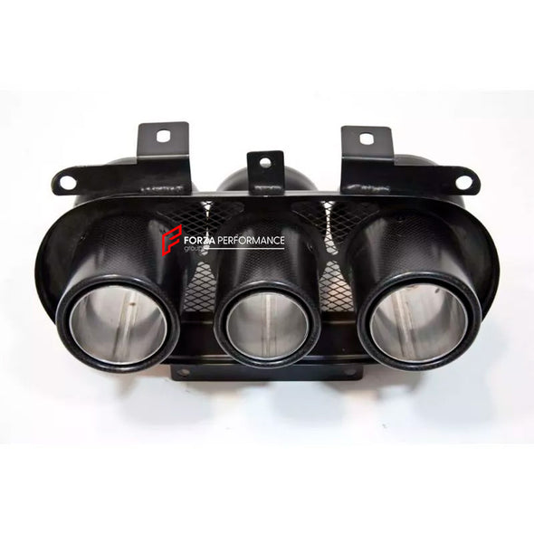 CARBON EXHAUST TIPS for FERRARI 458 2009 - 2015

Set includes:

Exhaust tips

Material: Real carbon fiber

NOTE: Professional installation is required.

CONTACT US FOR PRICING