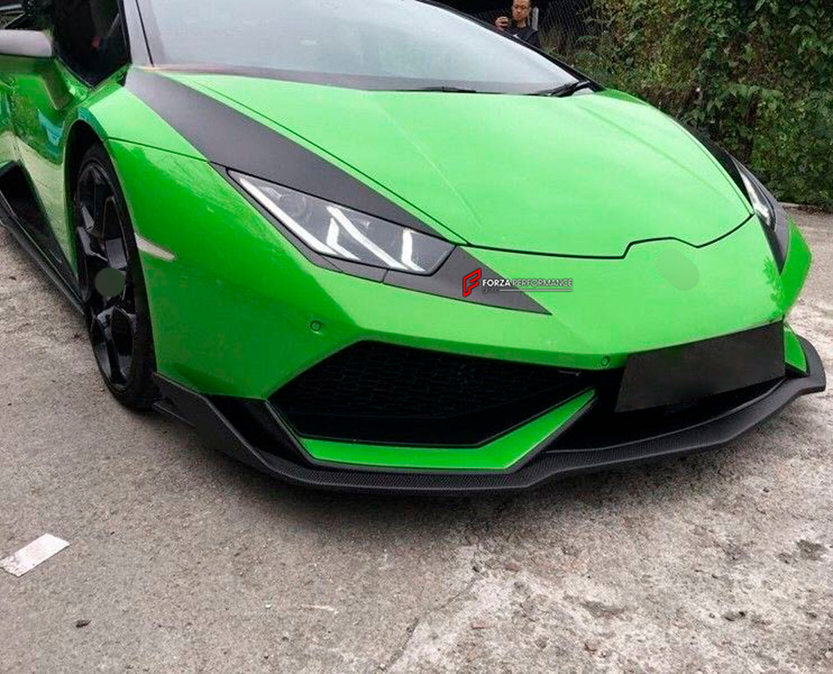 Carbon Eye Lid Headlight Brow for Lamborghini Huracan LP610
Set includes:

Eye Lid Headlight Brow
Material: Carbon

NOTE: Professional installation is required.