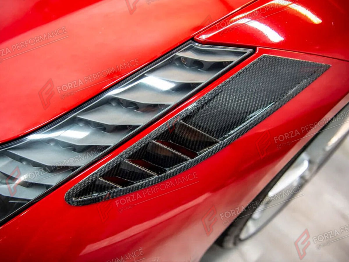CARBON FIBER AIR VENT COVERS for FERRARI 458 COUPE 2011 - 2013 FORZA PERFORMANCE Custom Fit
Set includes:

Air Vent Covers
Material: Carbon Fiber

NOTE: Professional installation is required.

Why “Contact Us for Pricing”?
We don’t display fixed prices because our goal is to offer you the most competitive deal possible. Product costs often decrease over time, and by requesting a quote, you’ll receive our most up-to-date price on market.

SECURED PAYMENT METHODS
PayPal (+4.4% fee)
Visa / Mastercard / America